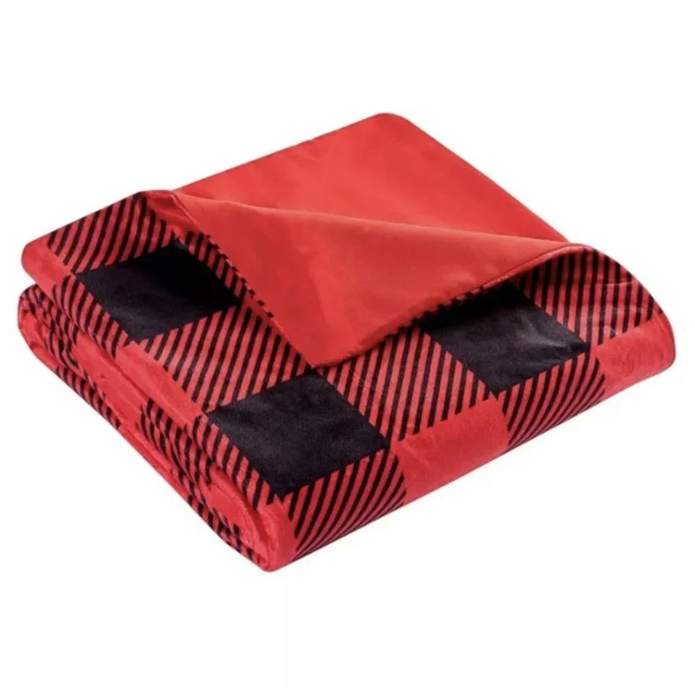 Buffalo Check Antimicrobial Blanket Cover